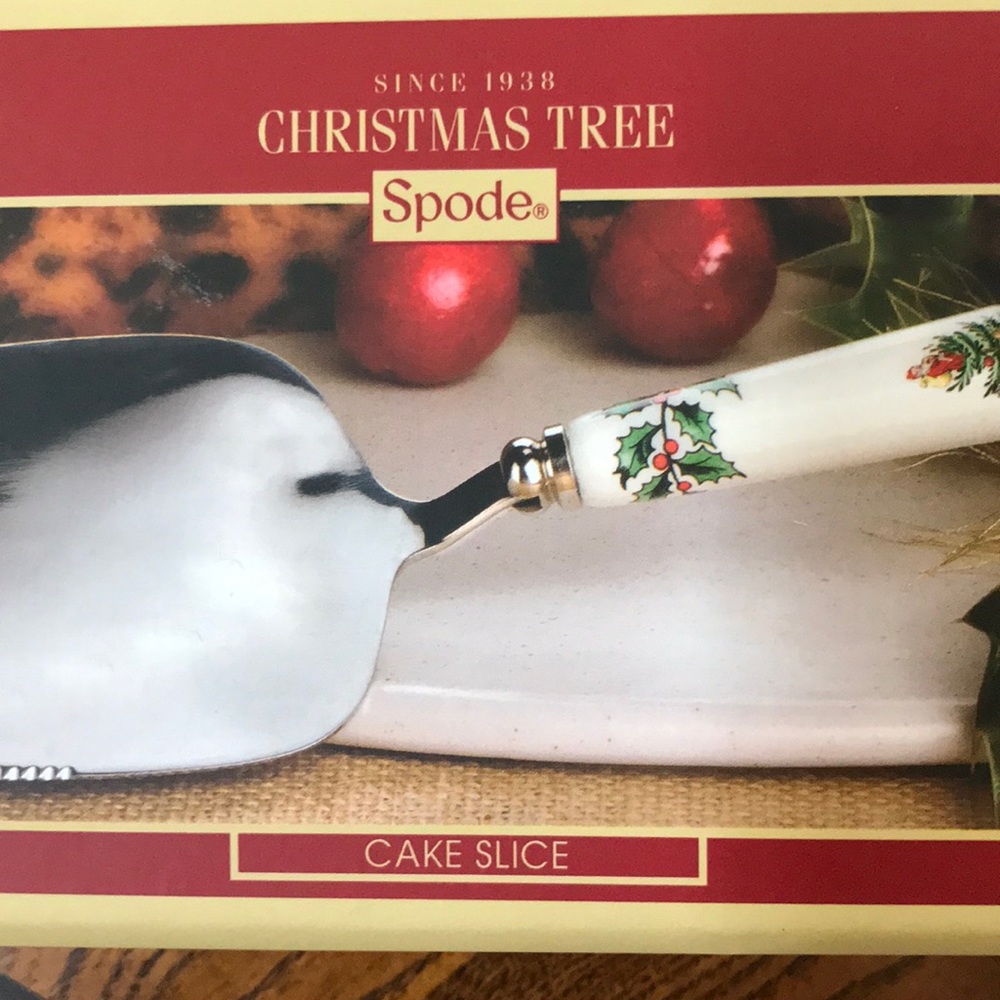 Spode Christmas Tree Cake Slice NWT - Picture 4 of 8